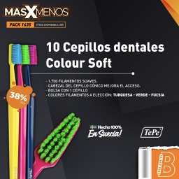 [PACK1635] 10 Cepillos dentales Colour Soft Tepe