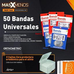 [PACK1646] 50 Bandas Superiores o Inferiores universales Orthometric + Regalo