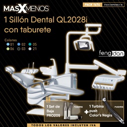 [PACK1674] 1 Sillón Dental QL2028i con taburete Fengdan + Regalos