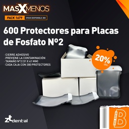 [PACK1679] 600 Protectores para Placas de Fosfato N°2 ZT Dental