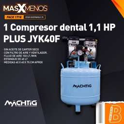[PACK1718] 1 Compresor dental 1,1 HP PLUS JYK40F Machtig
