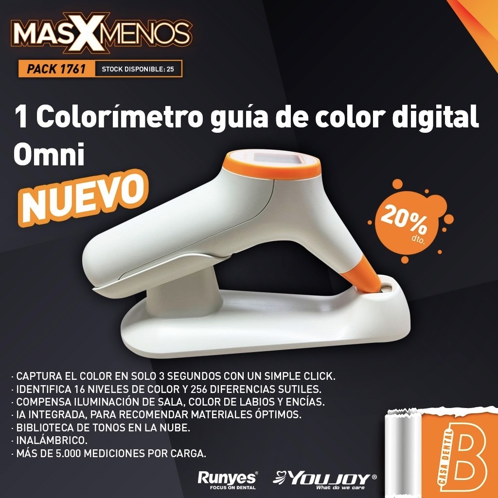 1 Colorimetro guia de color digital Omni Youjoy by Runyes