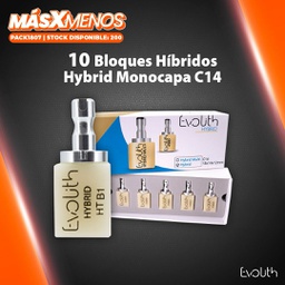 [PACK1807] 10 Bloques Híbridos Hybrid Monocromático C14 Evolith
