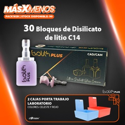 [PACK1829] 30 bloques de disilicato C14 Evolith Plus + Regalo