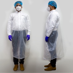 [DES3639] Bata delantal polietileno Translúcida en Rollo Machtig