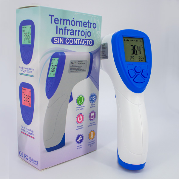 Termometro infrarrojo corporal - Termómetro sin contacto - Dimeri