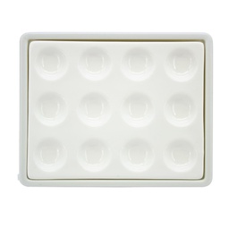 [LAB3284] Loseta cerámica de Mezcla para maquillaje 12 cavidades Machtig