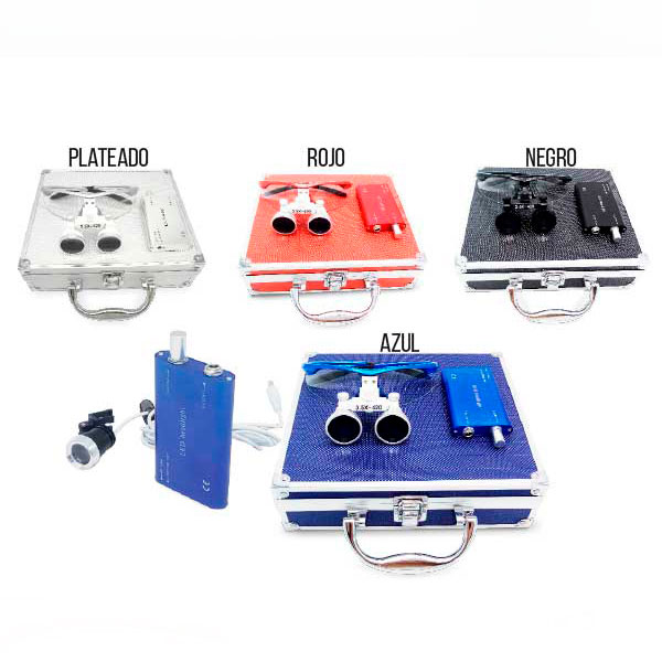 Set Lupa led para Cirugía tipo lente Machtig